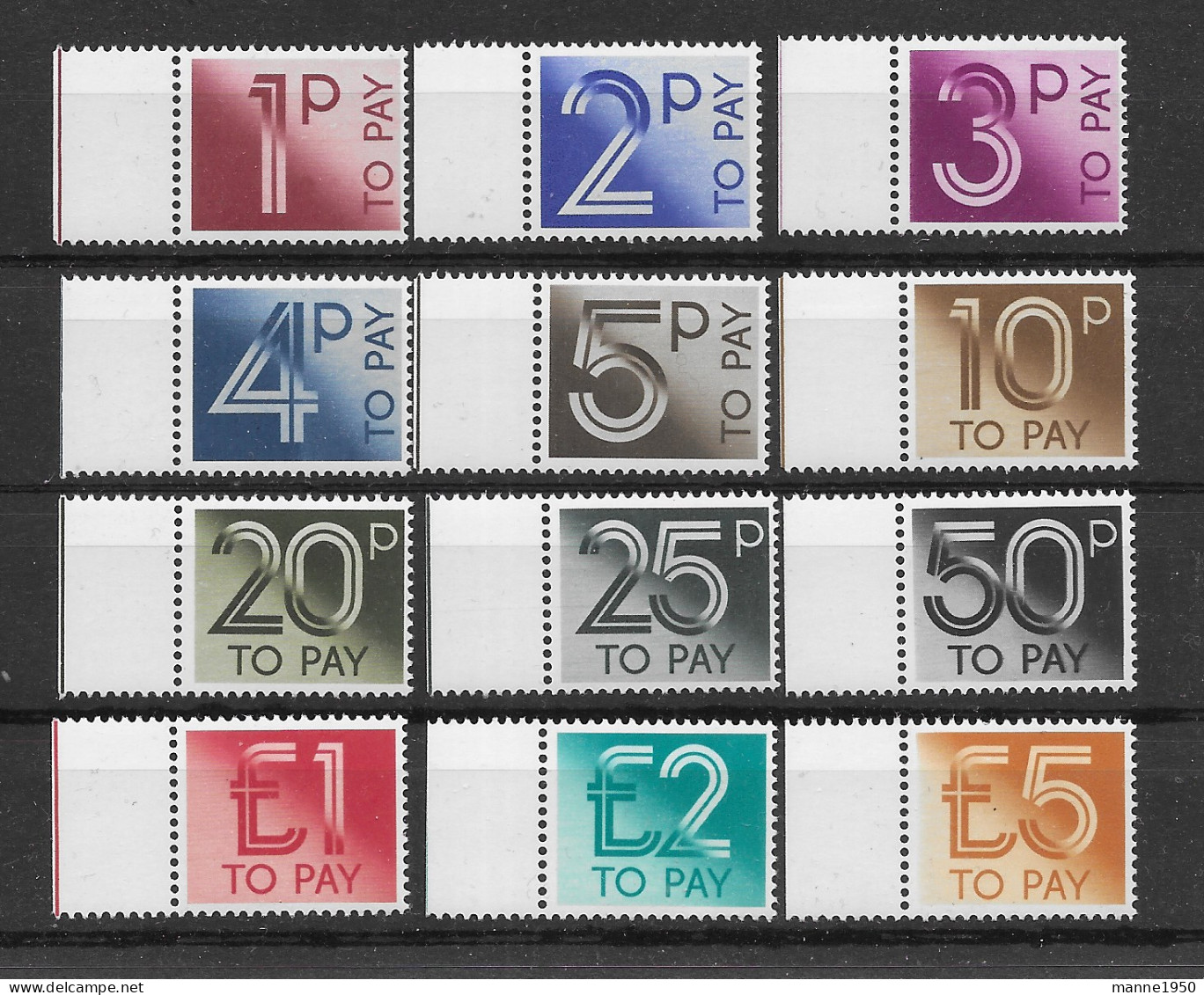 Grossbritannien 1982 Dienstmarken Mi.Nr. 89-100 Kpl. Satz ** - Dienstzegels