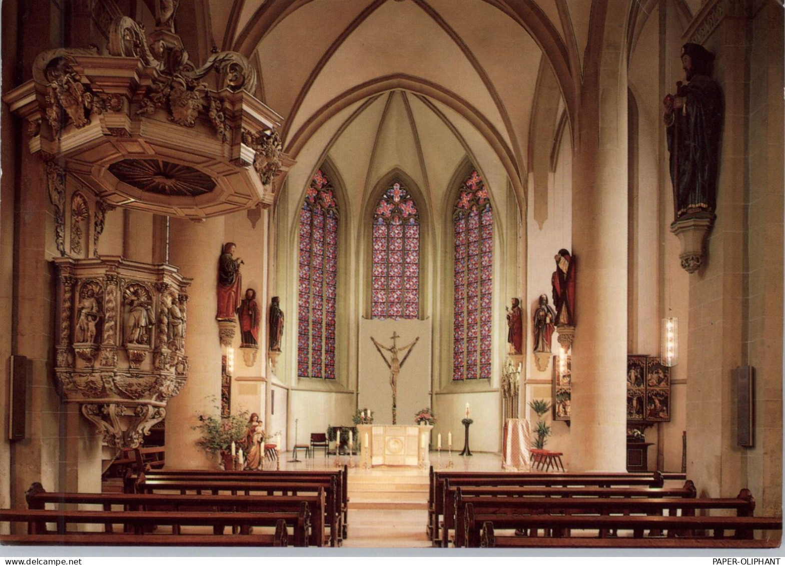 4420 COESFELD, Lambertikirche, Innenansicht - Coesfeld