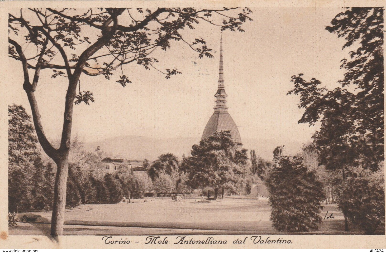 CARTOLINA VIAGGIATA 1937 TORINO MOLE ANTONELIANA (LX262 - Mole Antonelliana