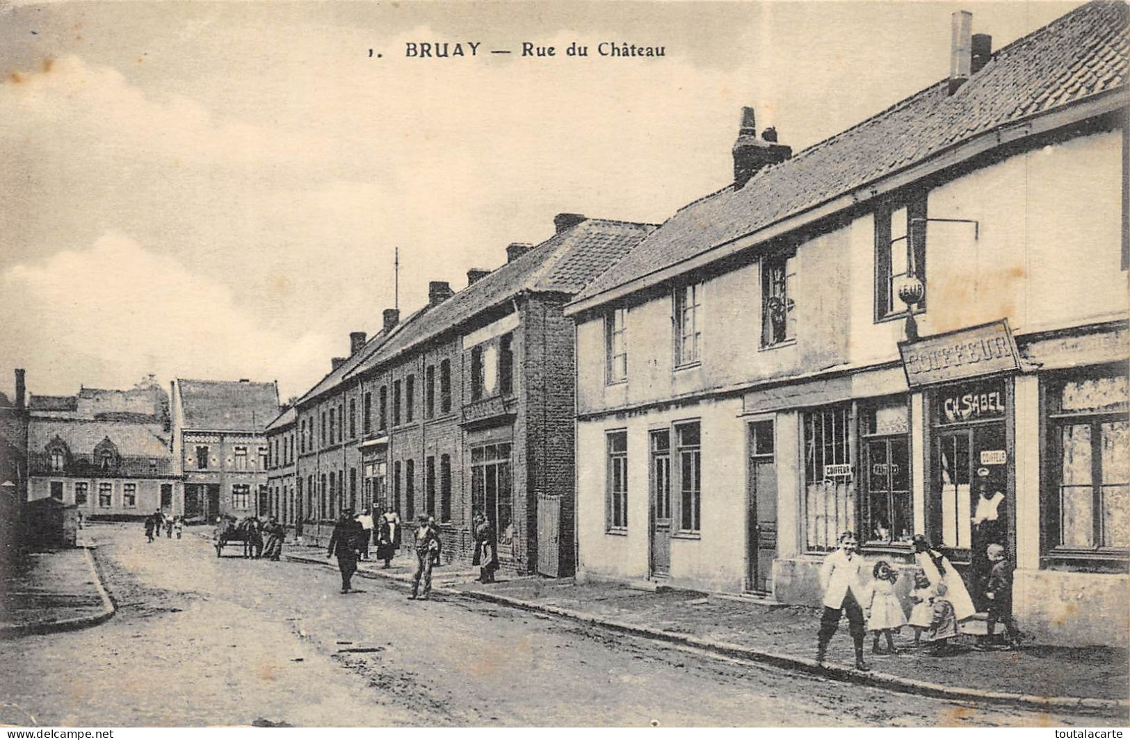 CPA 62 BRUAY RUE DU CHATEAU - Bruay Sur Escaut