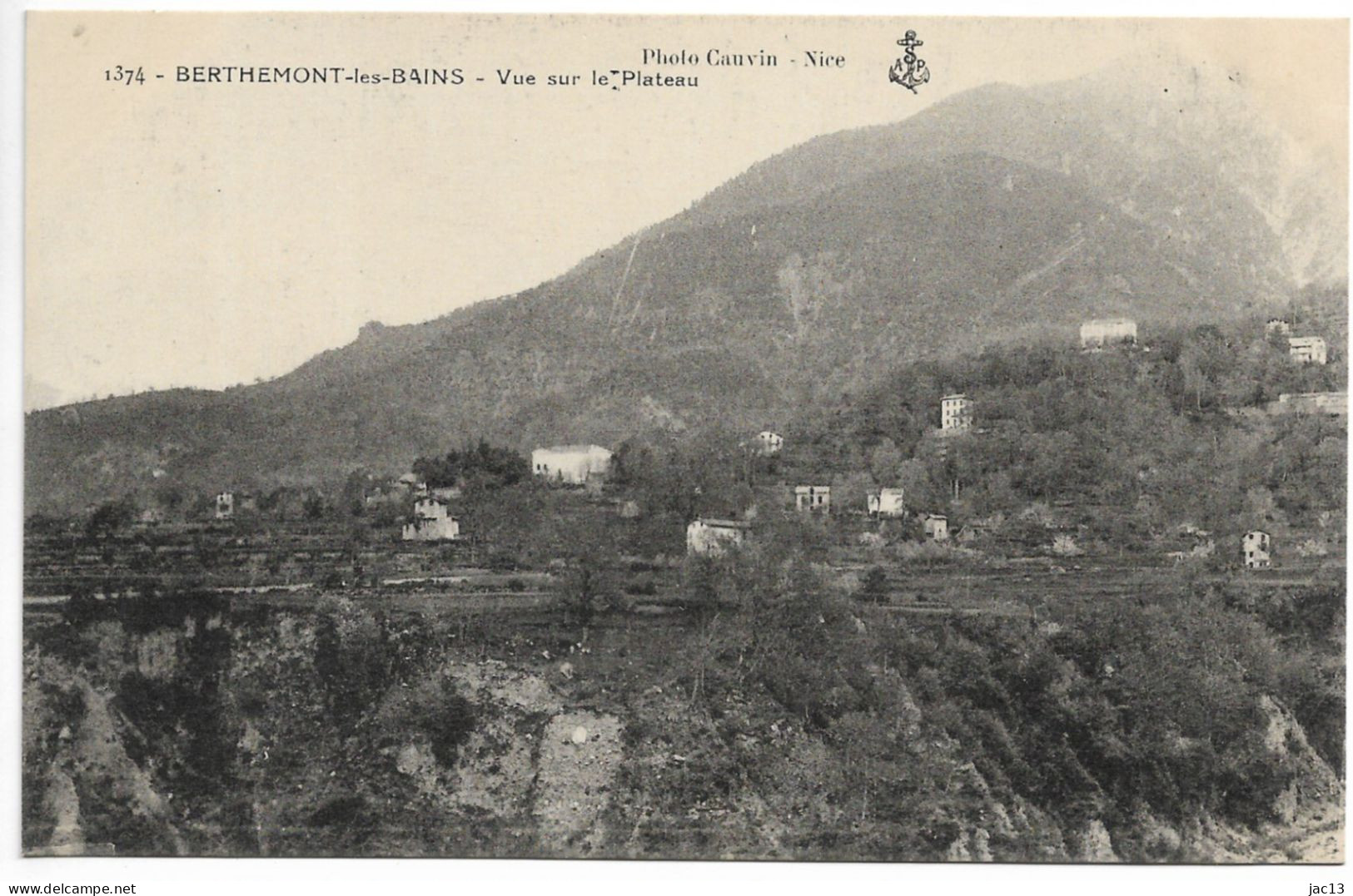 L180A290 - Roquebillière - Berthemont-les-Bains - 1374 Vue Sur Le Plateau - Roquebilliere