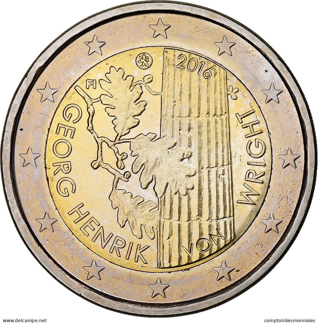 Finlande, 2 Euro, Georg Henrik, 2016, Vantaa, SUP+, Bimétallique - Finlande