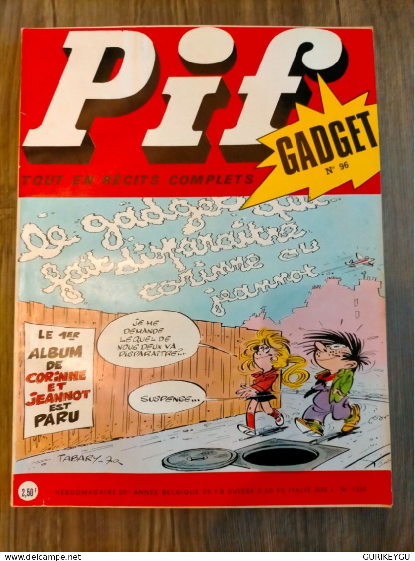 PIF GADGET N° 96  PLACID Et MUZO  1970 - Pif & Hercule