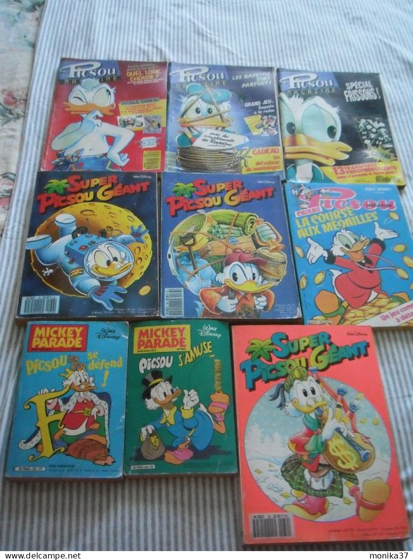 9 Gros Picsou Des Années 1980 1990 Mickey Parade - Collections