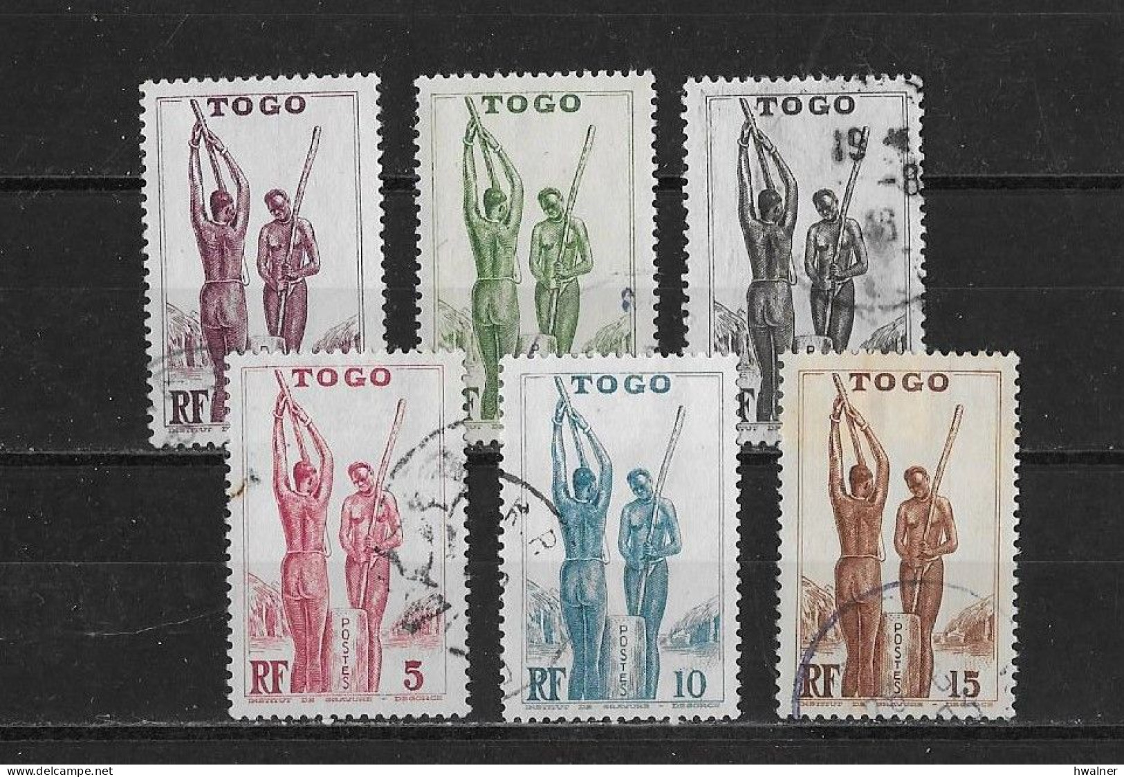 Togo Yv. 182 - 187 O. - Usados