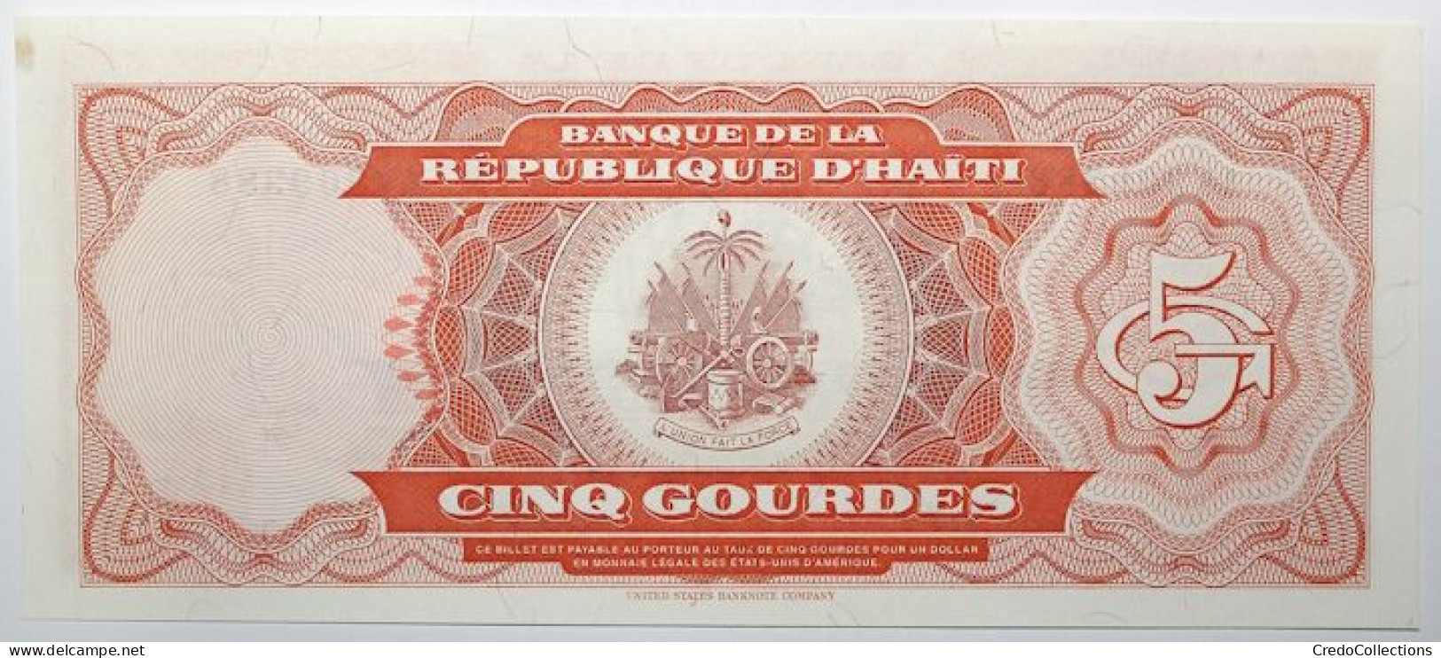 Haïti - 5 Gourdes - 1989 - PICK 255a.2 - SPL - Haiti