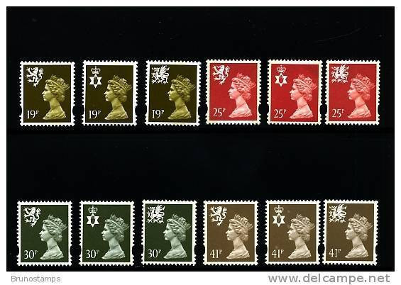 GREAT BRITAIN - 1993  REGIONAL SET (19+25+30+41)  MINT NH - Zonder Classificatie