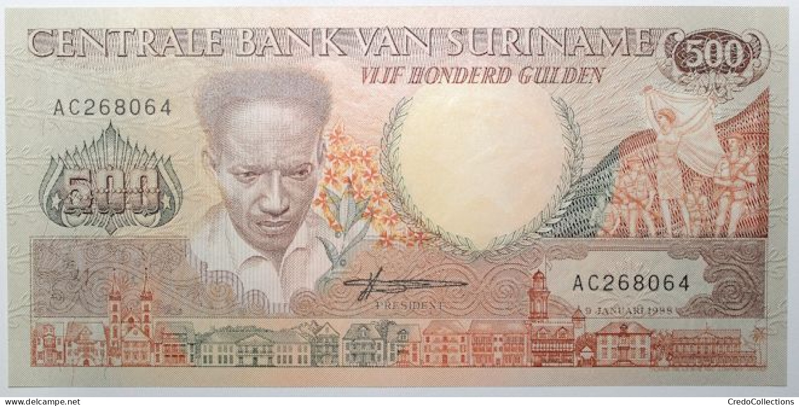 Surinam - 500 Gulden - 1988 - PICK 135b - NEUF - Surinam