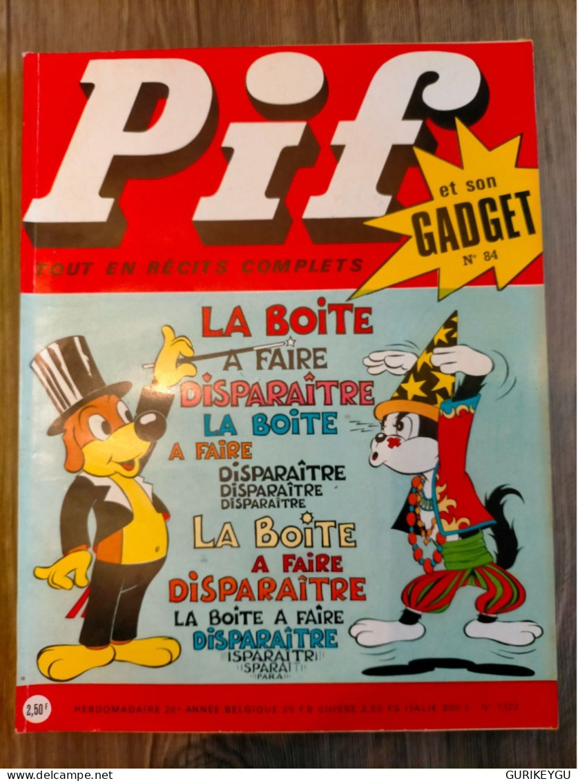 PIF GADGET N° 84  PLACID Et MUZO  1970 TBE - Pif & Hercule