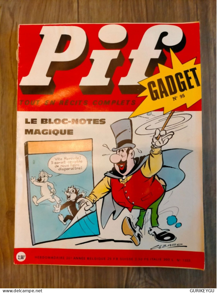 PIF GADGET N° 95  PLACID Et MUZO  1970 - Pif & Hercule