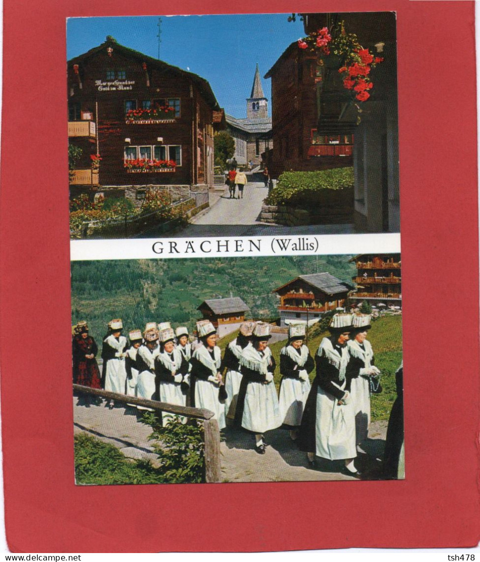 SUISSE---GRÄCHEN, WALLIS----multi-vues---voir 2 Scans - Grächen