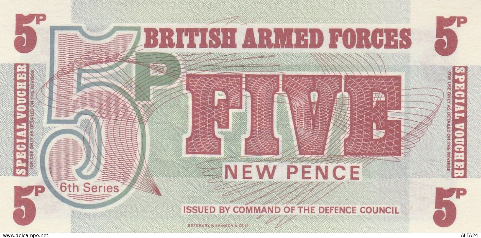 BANCONOTA 5 P. BRITISH ARMED FORCES (LY560 - Forze Armate Britanniche & Docuementi Speciali