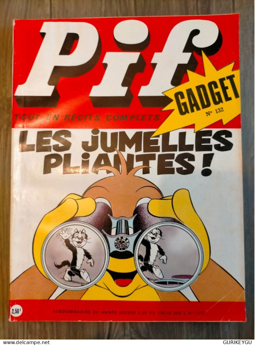 PIF GADGET N° 132 PLACID Et MUZO 1971 TBE - Pif & Hercule