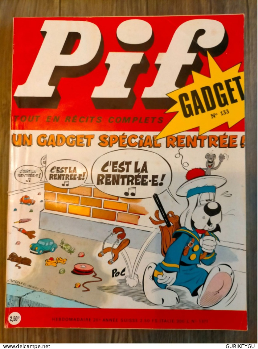 PIF GADGET N° 133 PLACID Et MUZO 1971 - Pif & Hercule