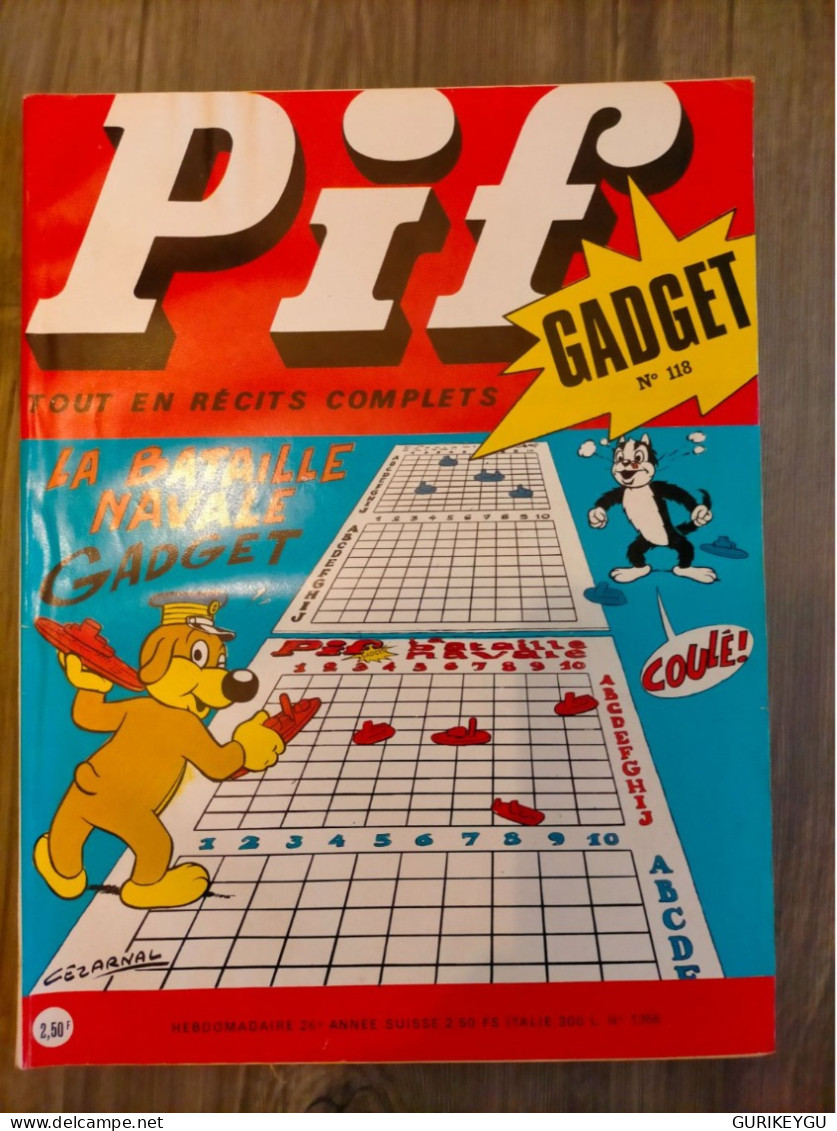 PIF GADGET N° 118 PLACID Et MUZO 1971 - Pif & Hercule