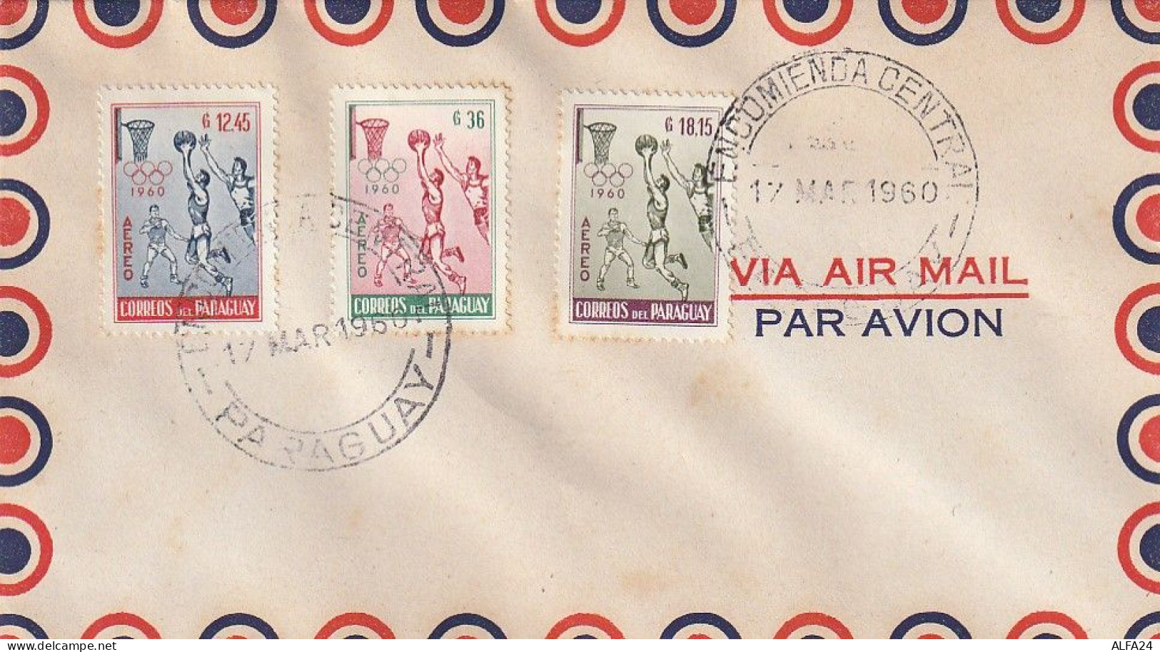 FDC GIOCHI OLIMPICI 1960 PARAGUAY (OG41 - Verano 1960: Roma