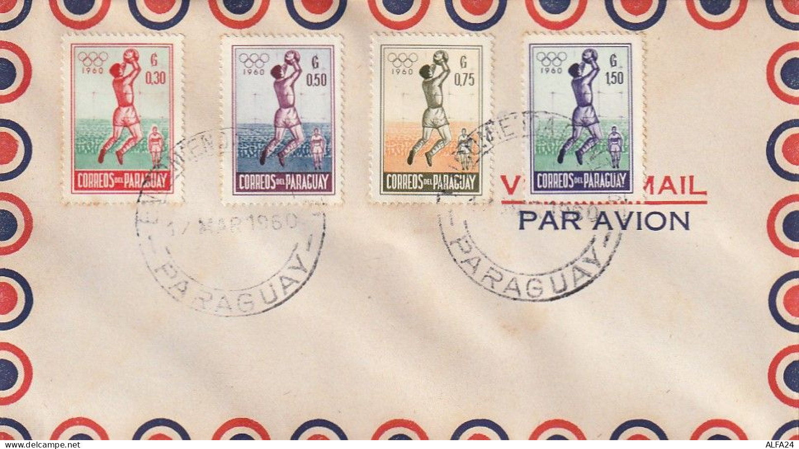 FDC GIOCHI OLIMPICI 1960 PARAGUAY (OG44 - Ete 1960: Rome