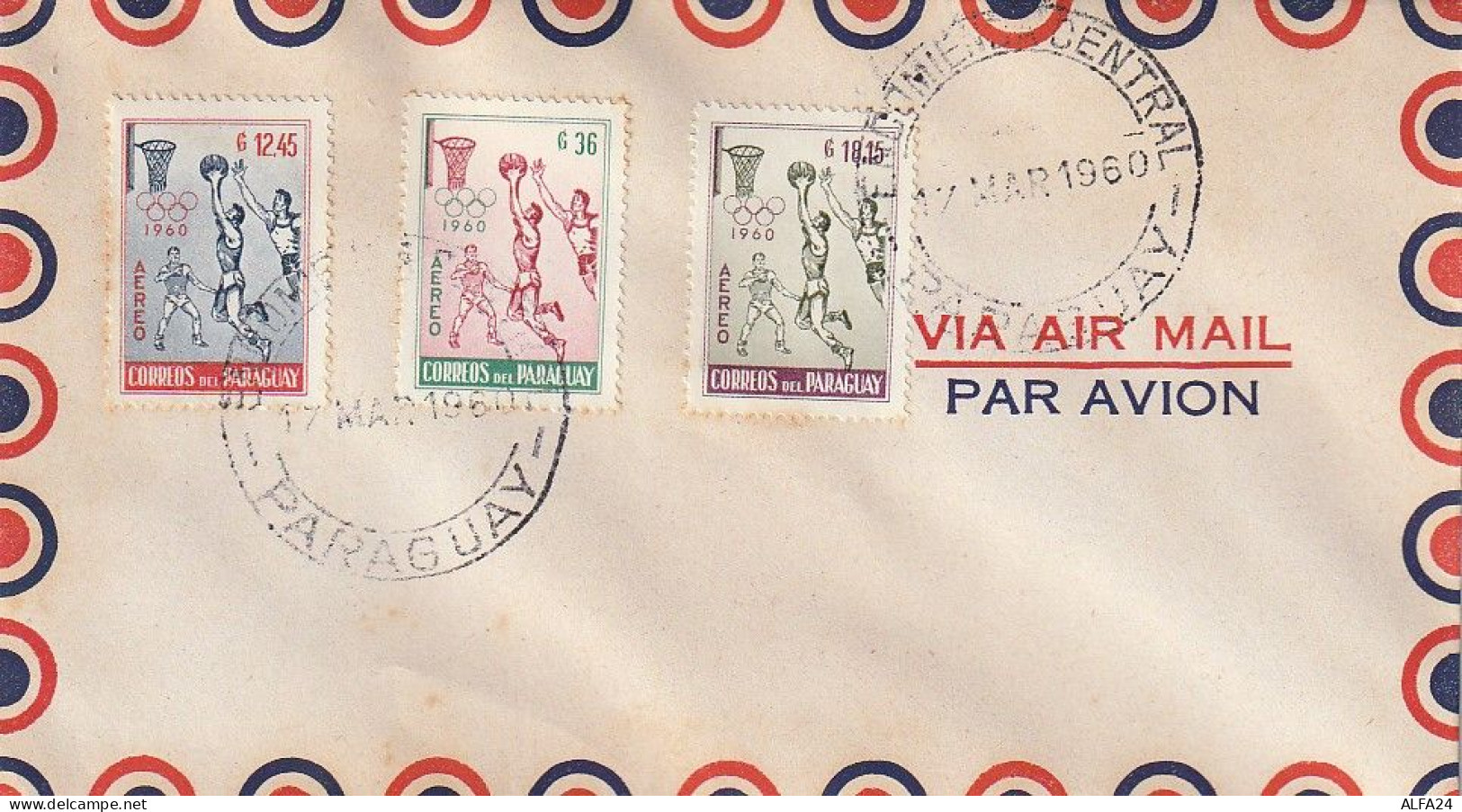 FDC GIOCHI OLIMPICI 1960 PARAGUAY (OG40 - Verano 1960: Roma