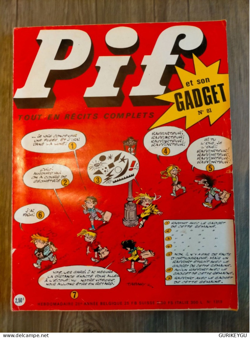 PIF GADGET N° 81 PLACID Et MUZO 1970 BIEN - Pif & Hercule