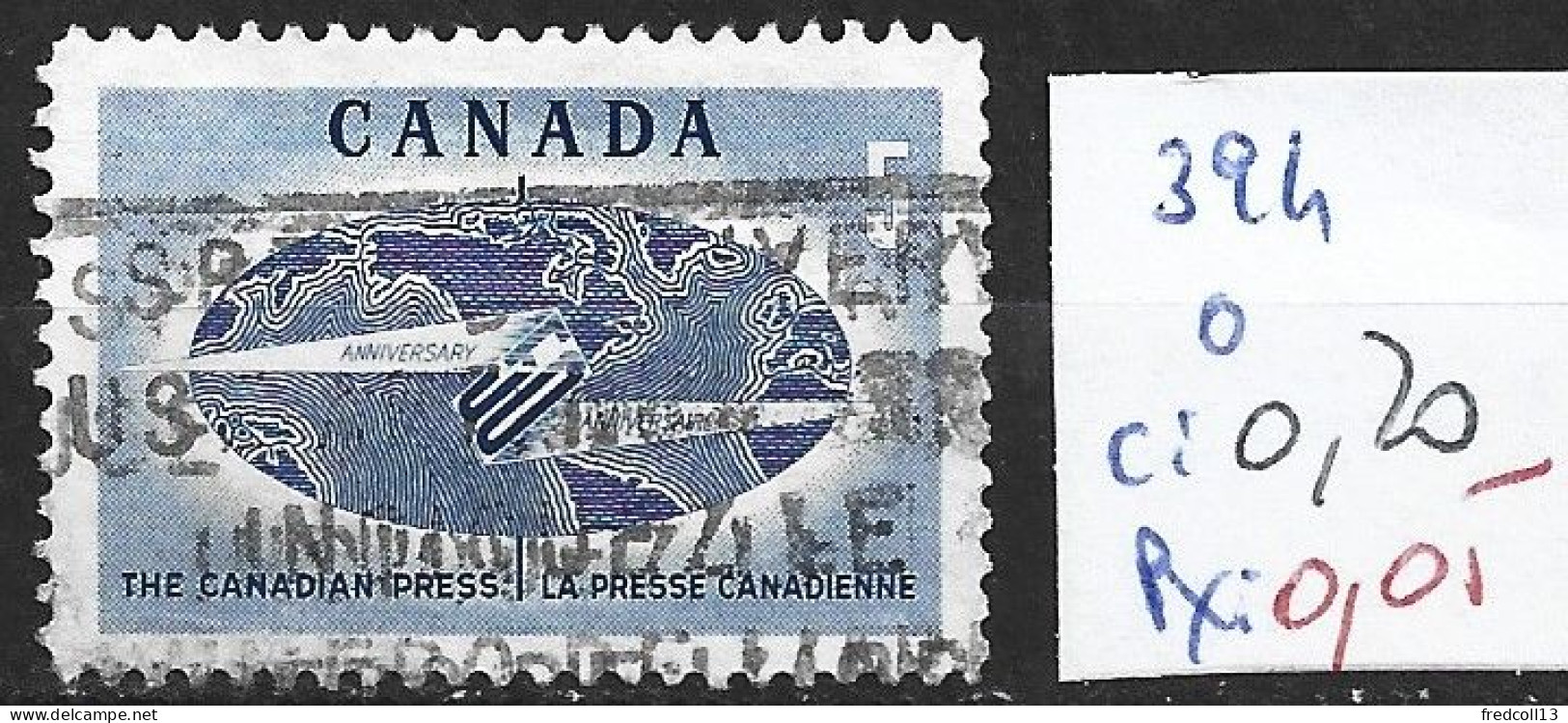 CANADA 394 Oblitéré Côte 0.20 € - Gebruikt