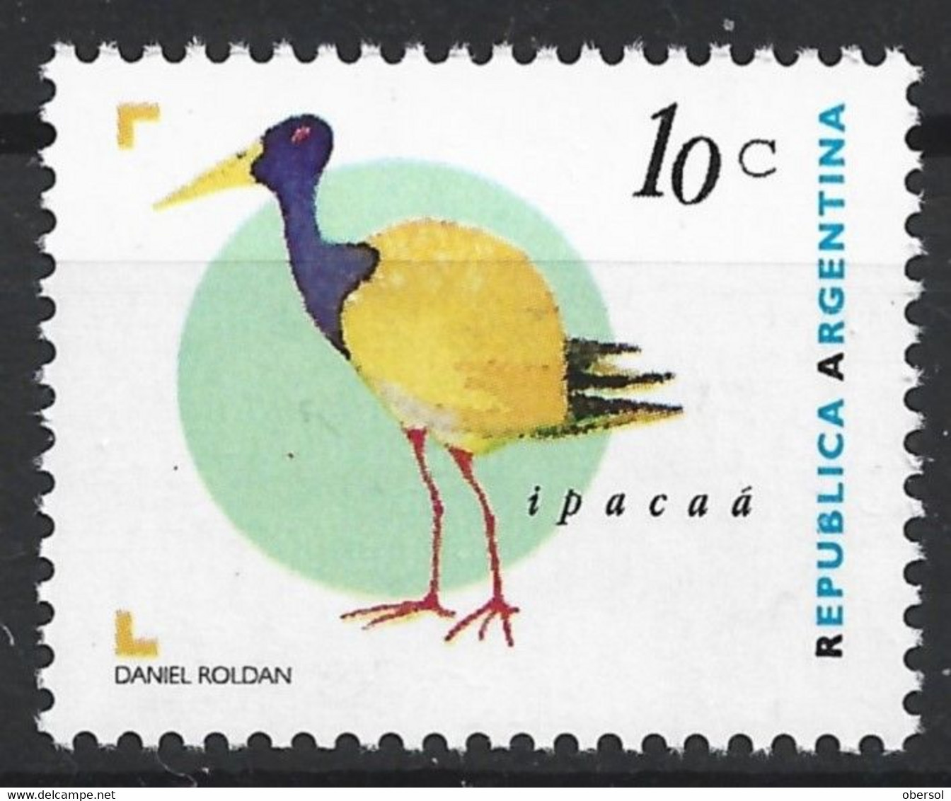 Argentina 1995 Permanent/Definitives Ipacaá Bird Birds 0.10 Cents MNH Stamp - Neufs