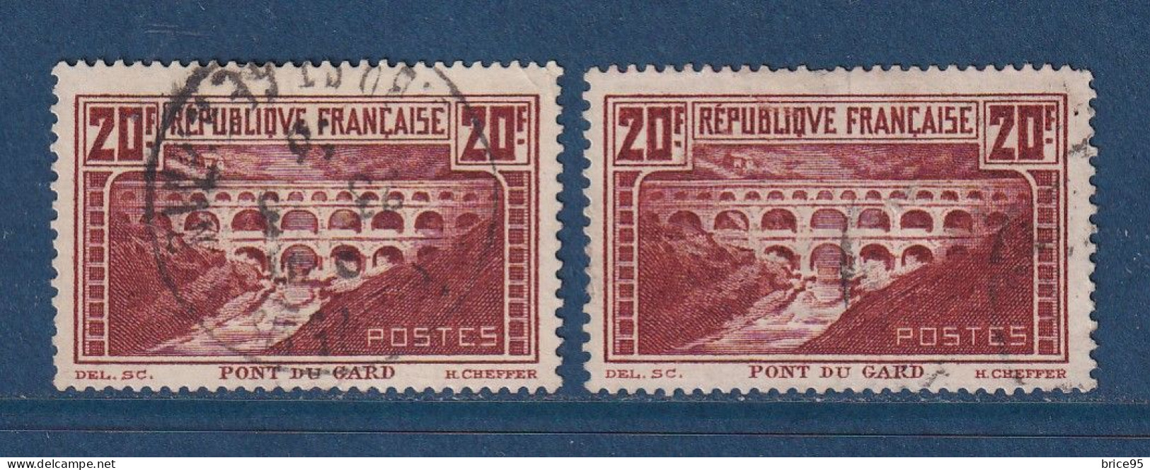 France - YT N° 262 A Et B - Oblitéré - 1929 à 1931 - Usados