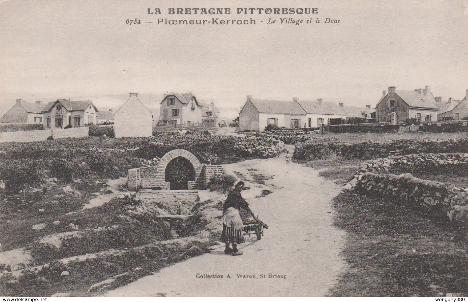 56 PLOEMEUR  KERROCH  LORIENT    -Le Village Et Le Doué   TB PLAN 1915  La + Belle Carte De Kerroch VOIR DESCRIPTION - Plömeur