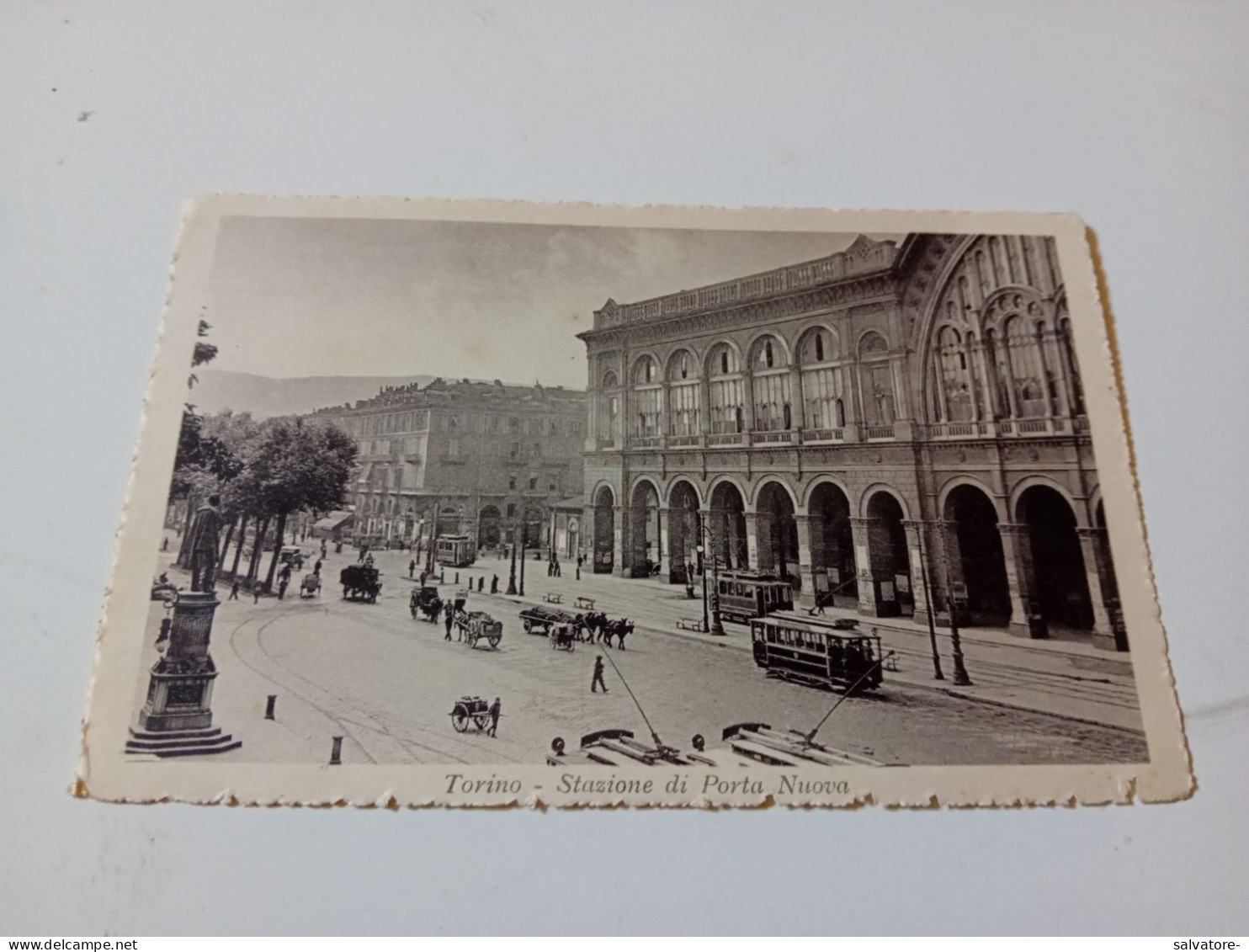 CARTOLINA TORINO- STAZIONE DI PORTA NUOVA-NON  VIAGGIATA ANNI 30- FORMATO PICCOLO - Stazione Porta Nuova