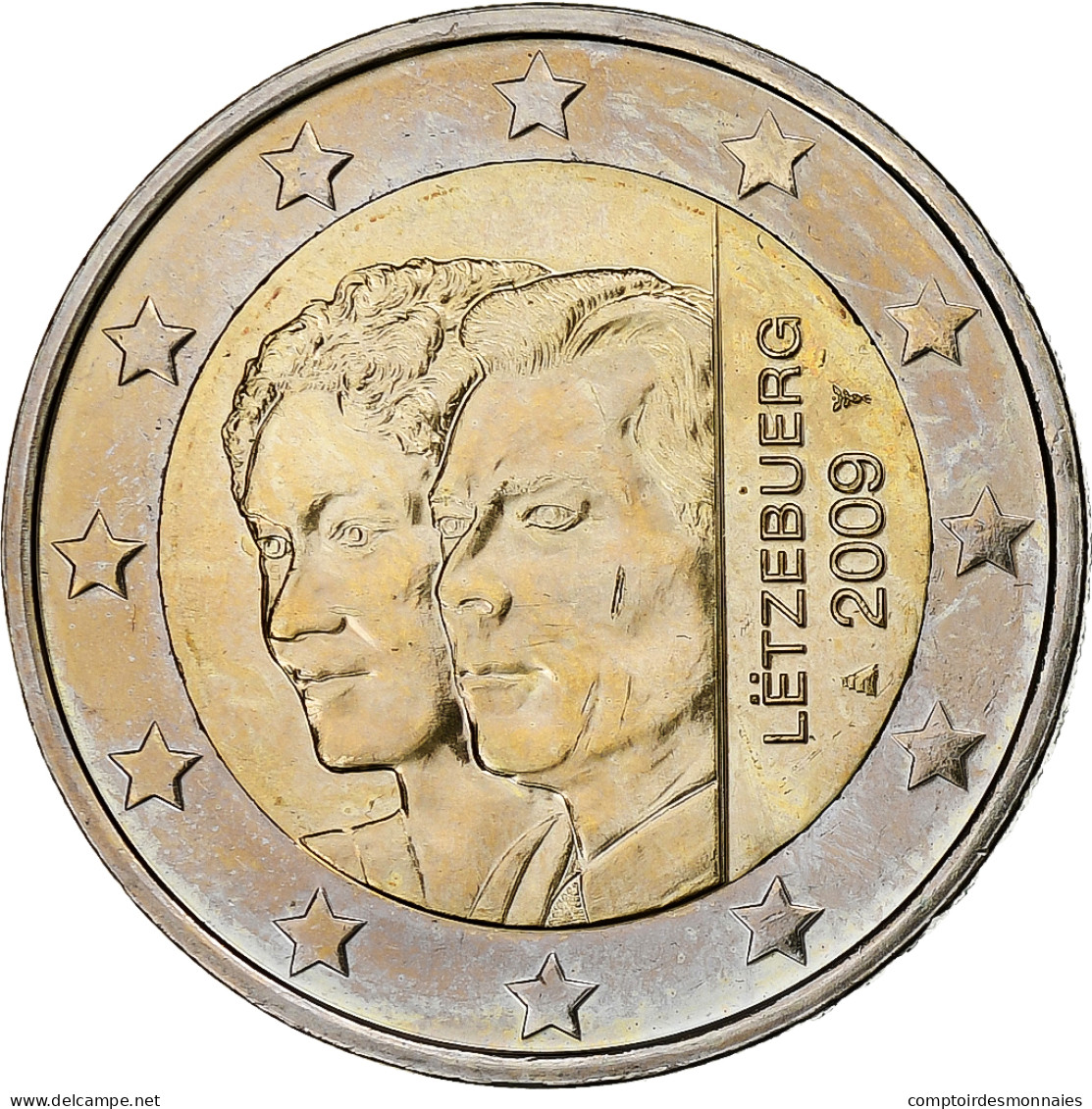 Luxembourg, 2 Euro, 90th Anniversary Of Grand Duchess Charlotte, 2009, Utrecht - Luxemburgo