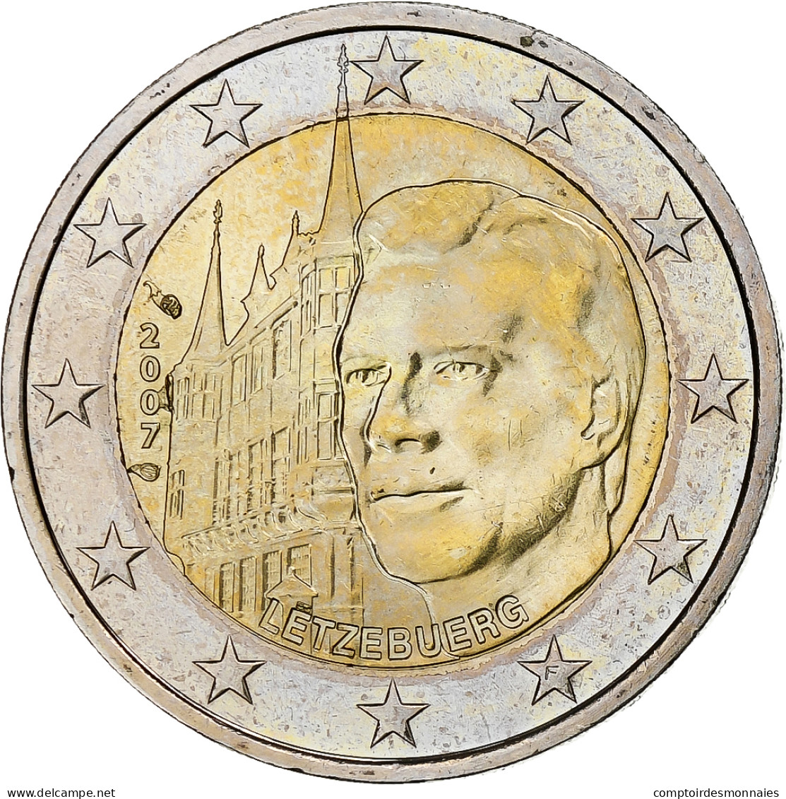 Luxembourg, 2 Euro, Grand-Duc Henri, 2007, Paris, SPL, Bimétallique, KM:95 - Luxemburgo