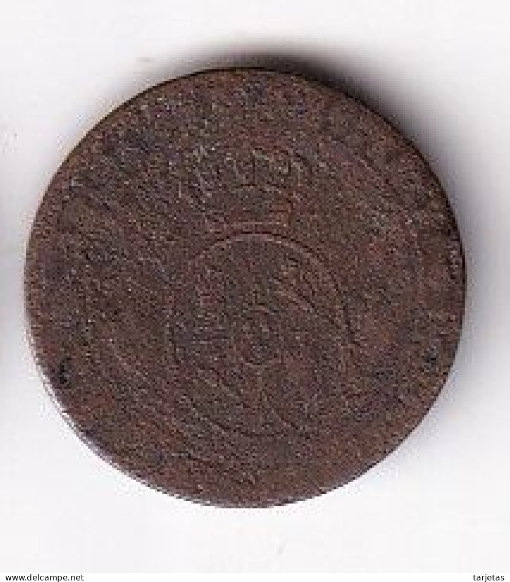 MONEDA DE ESPAÑA DE 1 CENTIMO DE ESCUDO DE ISABEL II DEL AÑO 1868  (COIN) CECA BARCELONA - Provincial Currencies