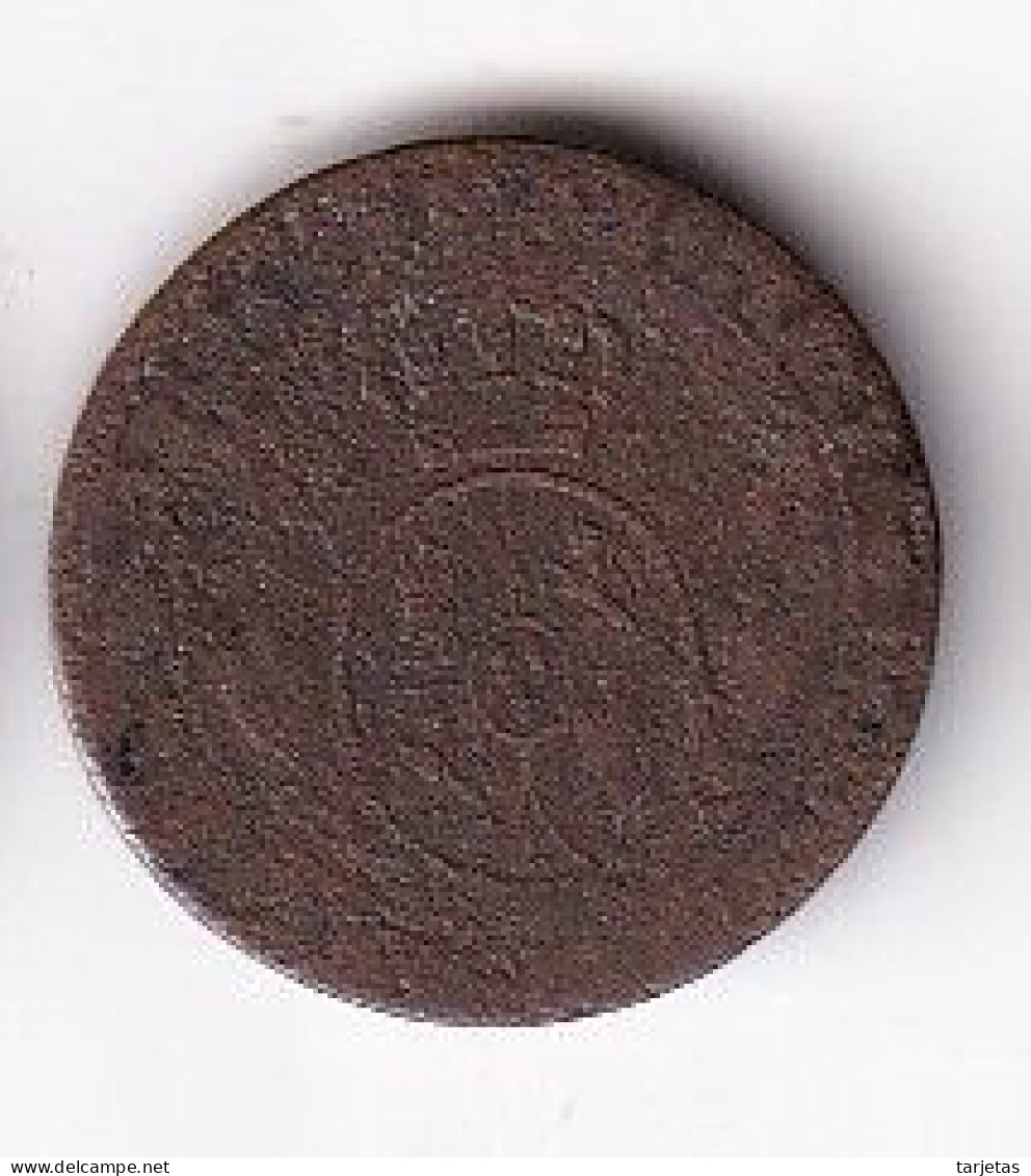 MONEDA DE ESPAÑA DE 1 CENTIMO DE ESCUDO DE ISABEL II DEL AÑO 1868  (COIN) CECA BARCELONA - Münzen Der Provinzen