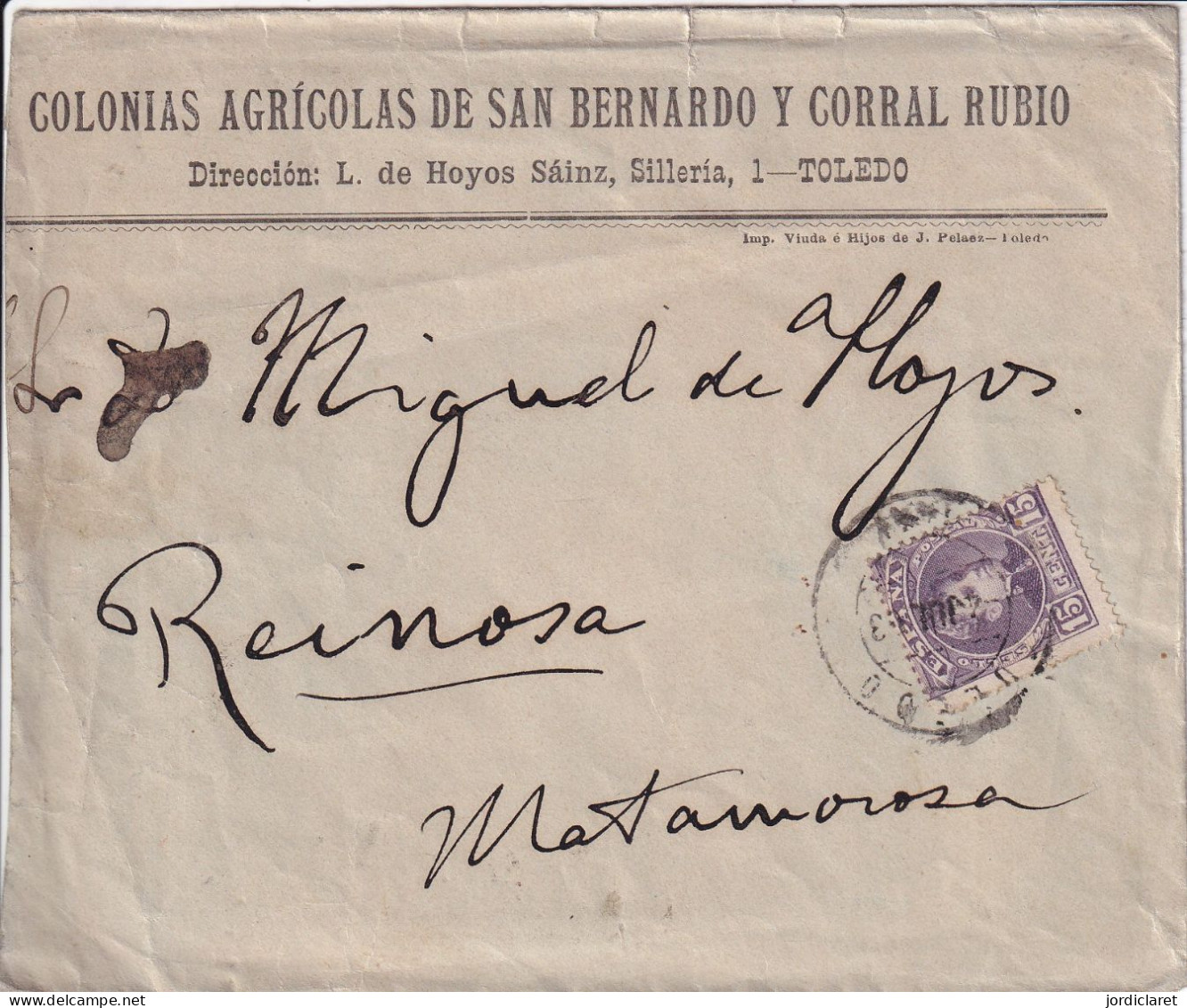 CARTA COMERCIAL 1903   TOLEDO A SANTANDER - Briefe U. Dokumente