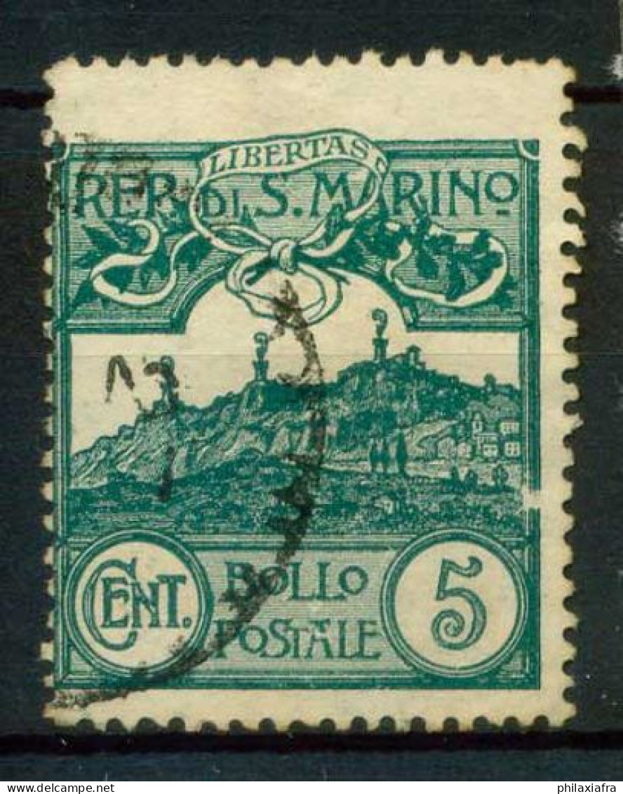 Saint Marin 1903 Sass. 35 Oblitéré 80% - Used Stamps