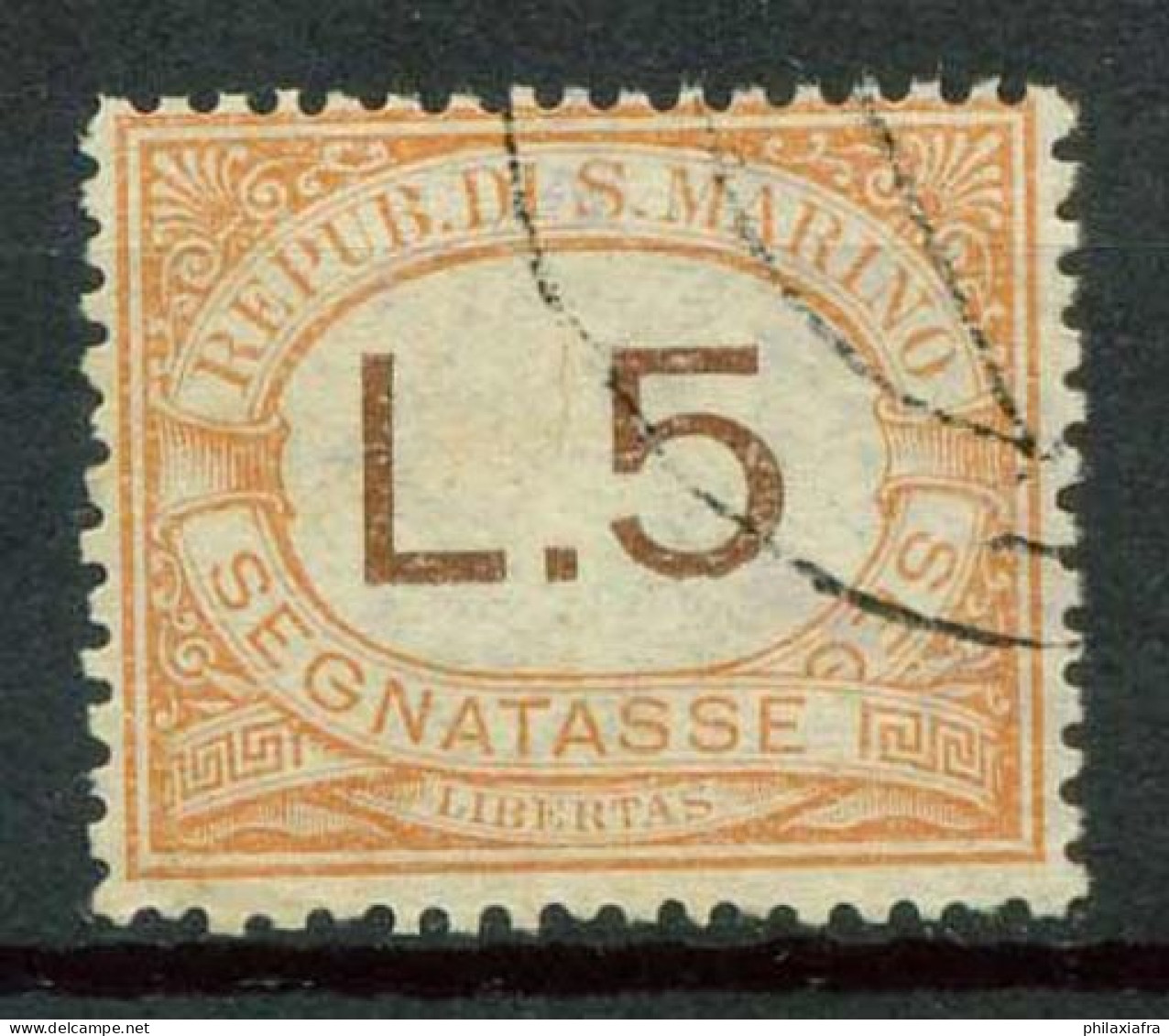 Saint Marin 1925 Sass. SS26 Oblitéré 100% - Timbres-taxe