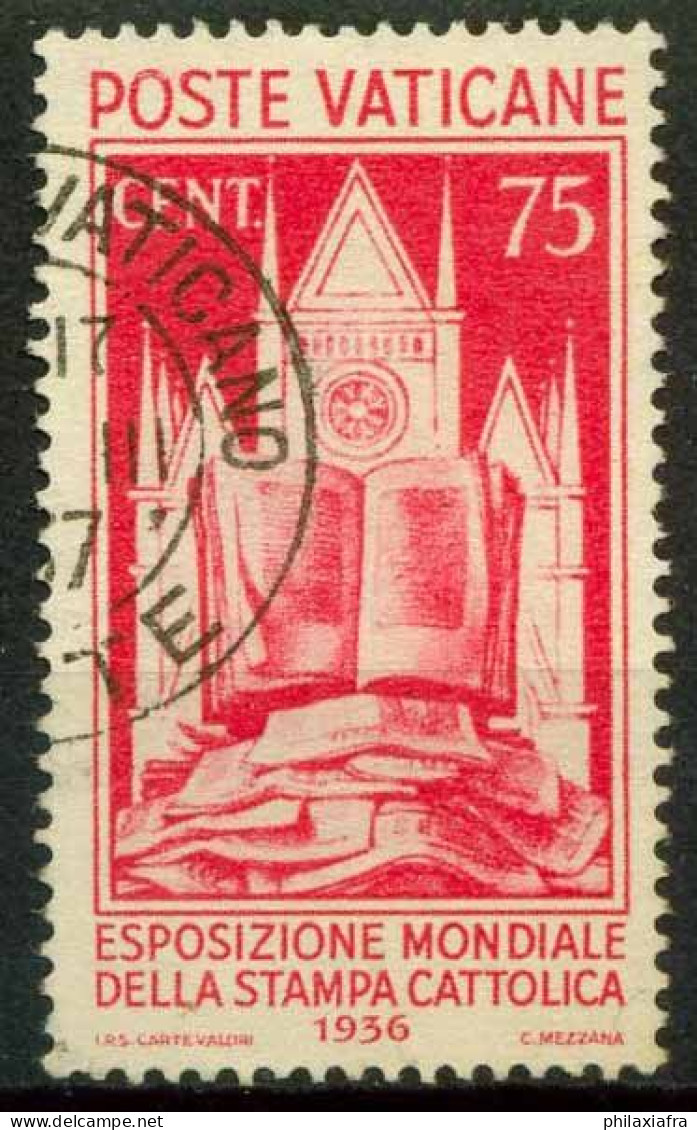 Vatican 1936 Sass. 51 Oblitéré 100% - Used Stamps