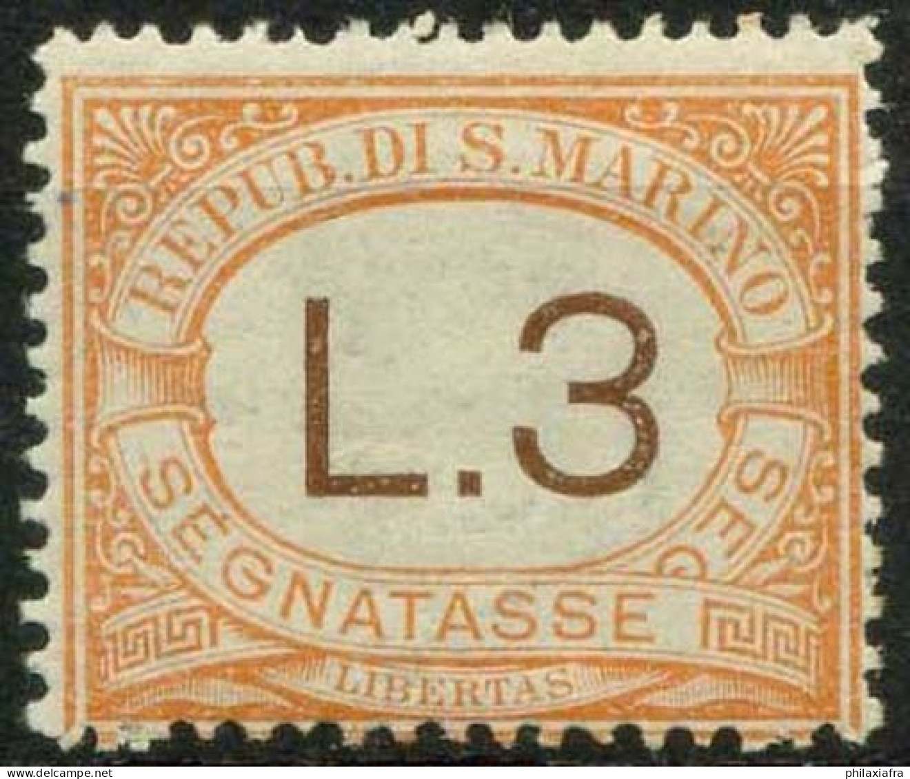 Saint Marin 1925 Sass. SS25 Neuf * MH 100% - Timbres-taxe
