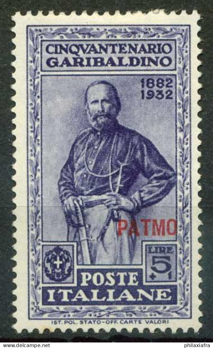Patmos 1932 Sass. 26 Neuf * MH 100% - Ägäis (Patmo)