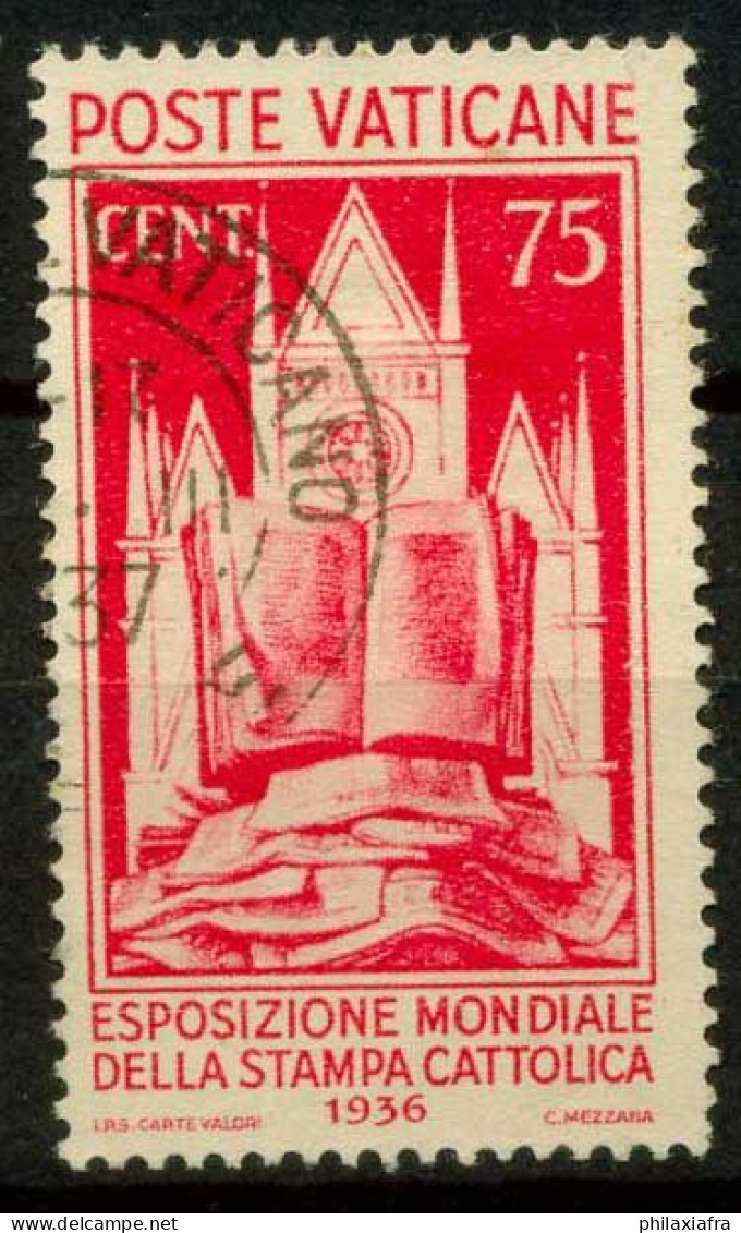 Vatican 1936 Sass. 51 Oblitéré 100% - Used Stamps