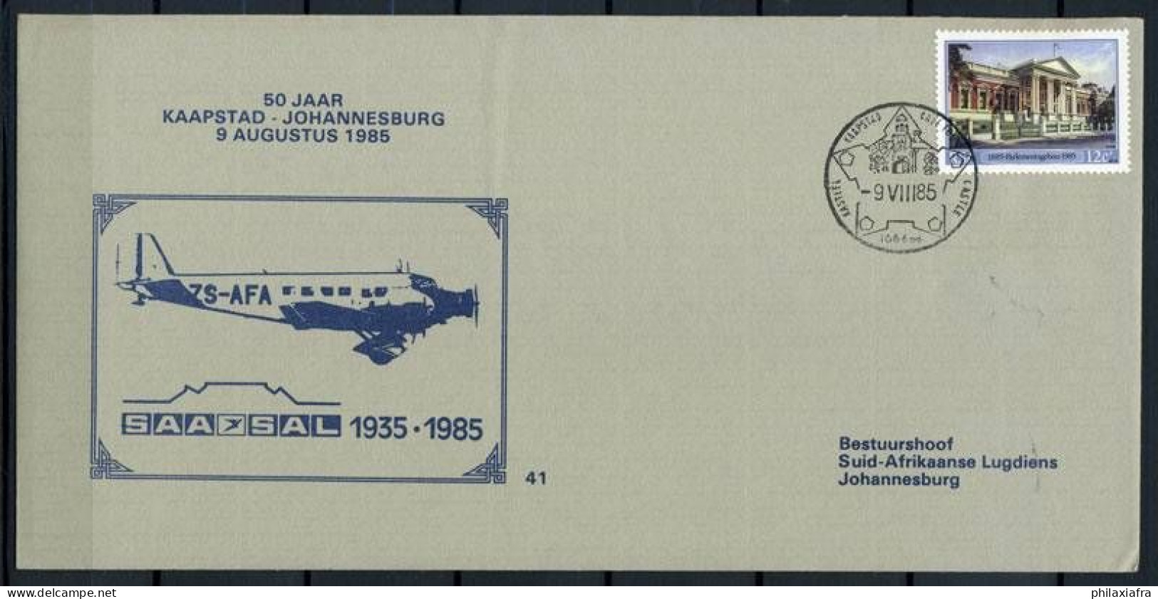 Afrique Du Sud 1985 Mi. Z24 Enveloppe 100% - Covers & Documents