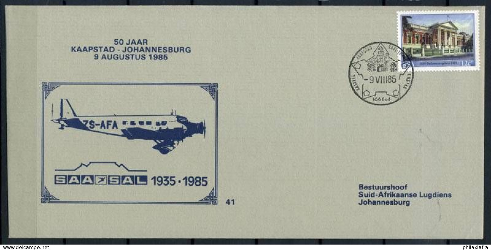 Afrique Du Sud 1985 Mi. Z21 Enveloppe 100% - Lettres & Documents