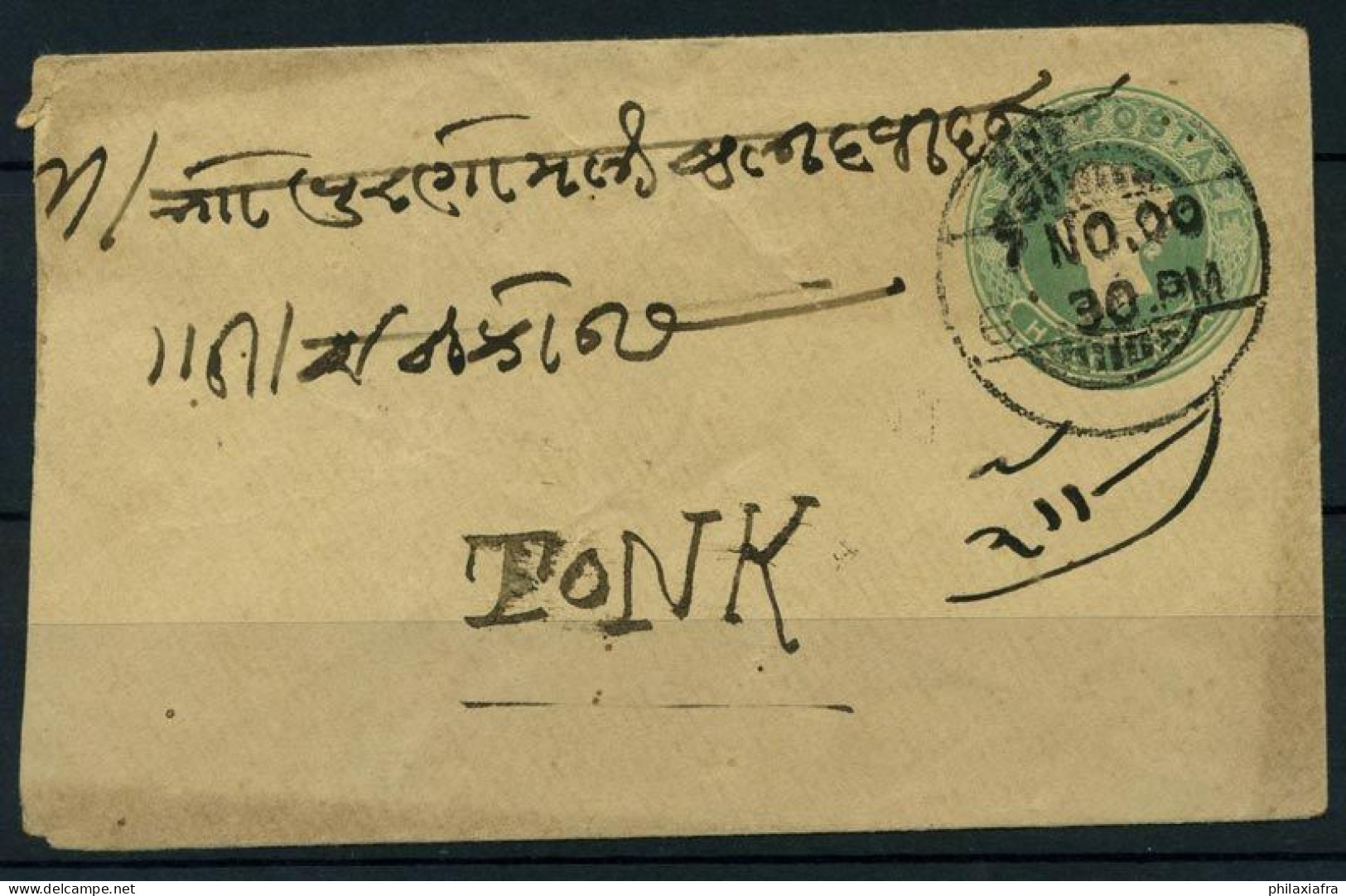 Inde 1898 Mi. Z31 Entiers Postaux 80% Enveloppe - Sobres