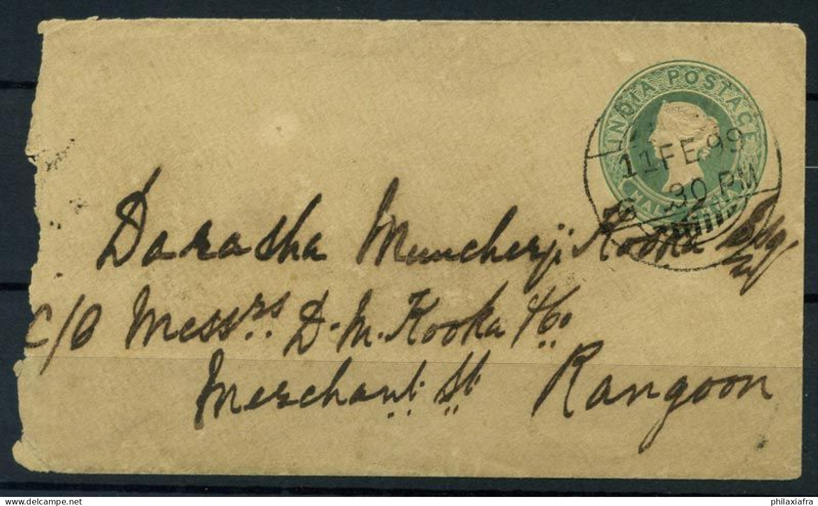 Inde 1898 Mi. Z23 Entiers Postaux 60% Enveloppe - Sobres