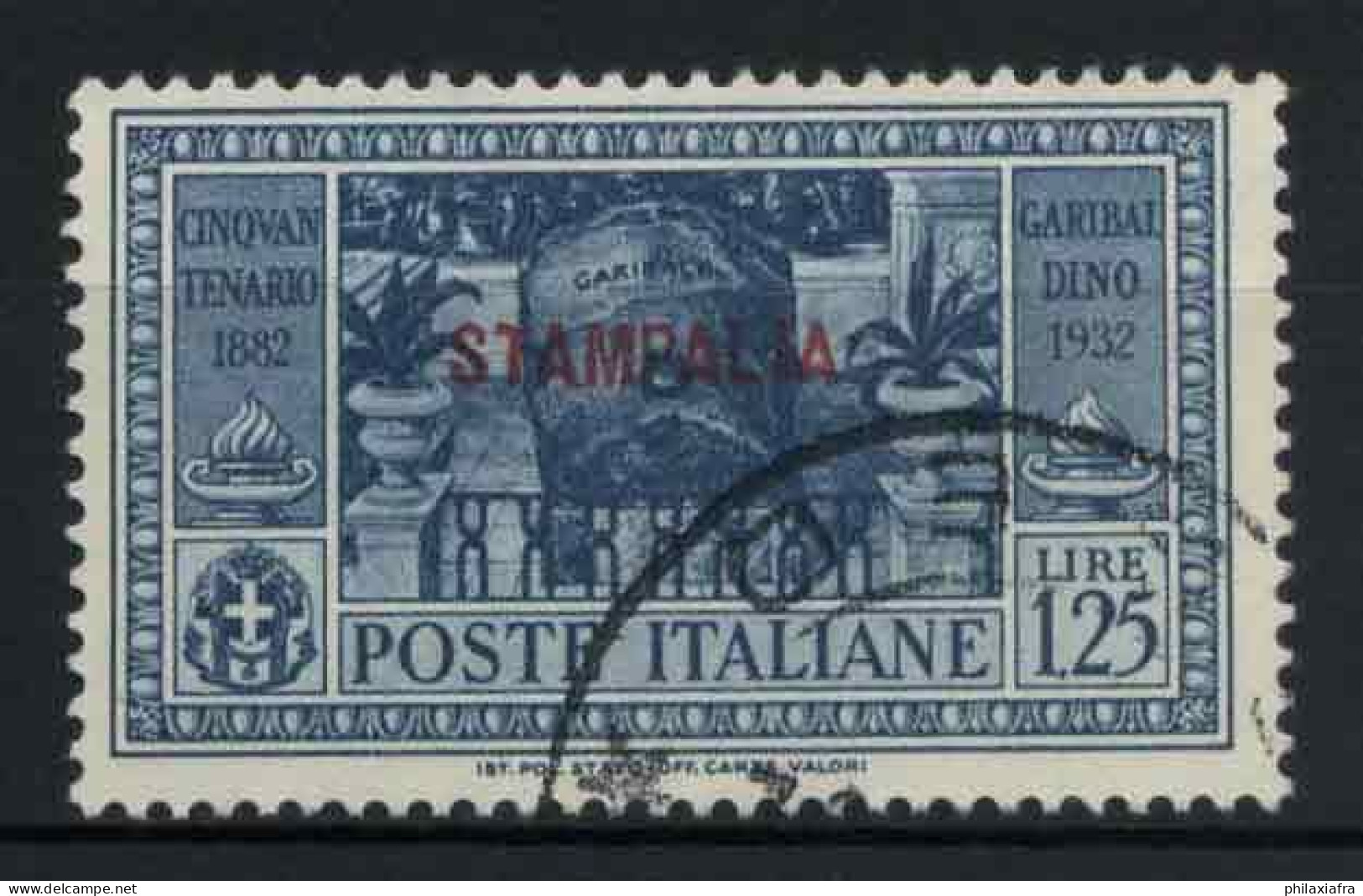 Astypalée 1932 Sass. 23 Oblitéré 100% Garibaldi - Aegean (Stampalia)