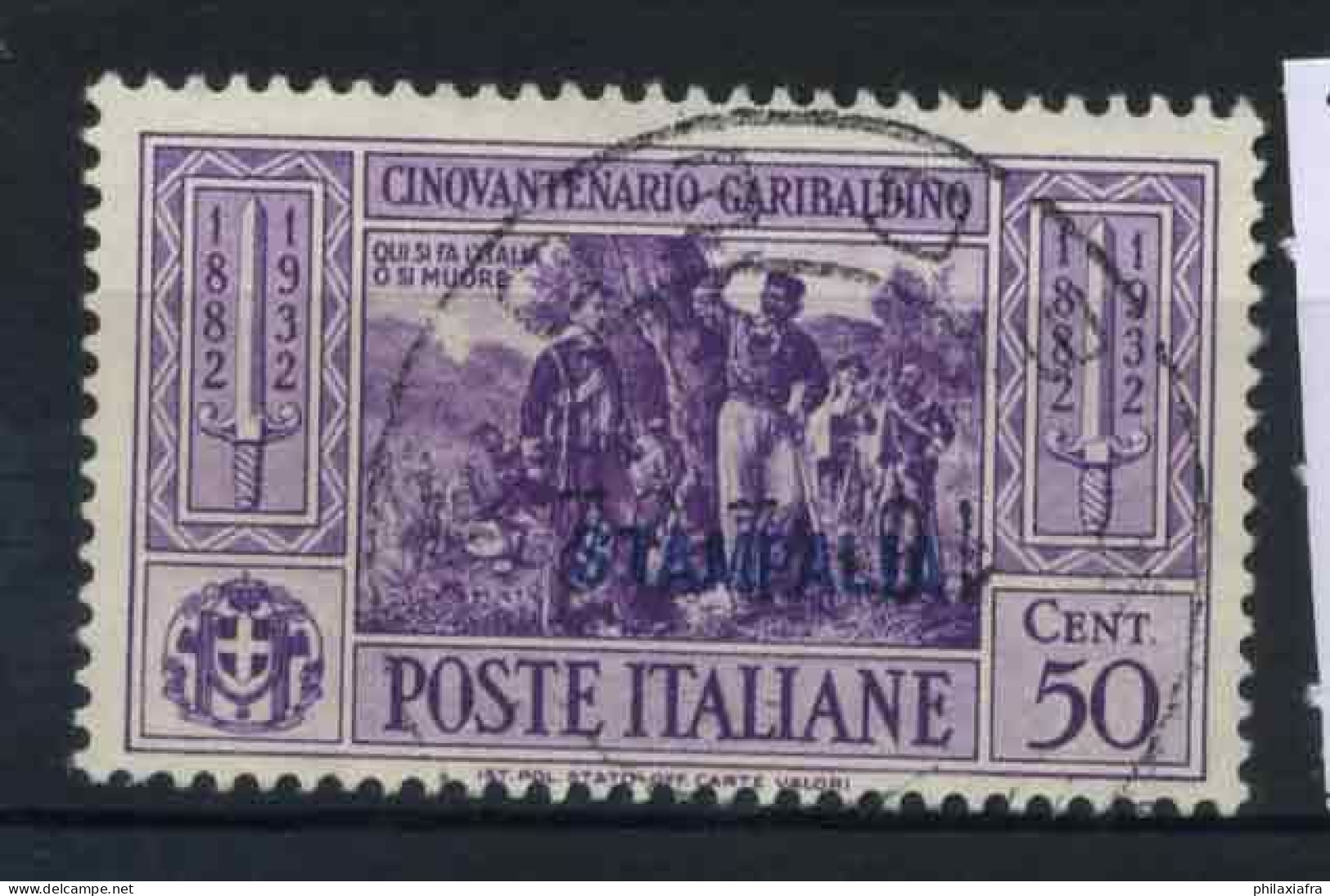 Astypalée 1932 Sass. 21 Oblitéré 100% Garibaldi - Aegean (Stampalia)