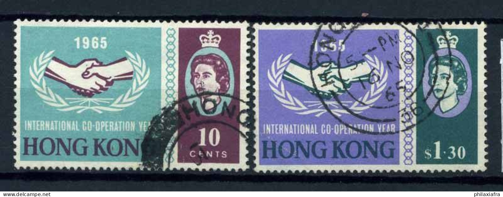 Hong Kong 1965 Mi. 216-217 Oblitéré 100% Coopération Internationale - Gebruikt
