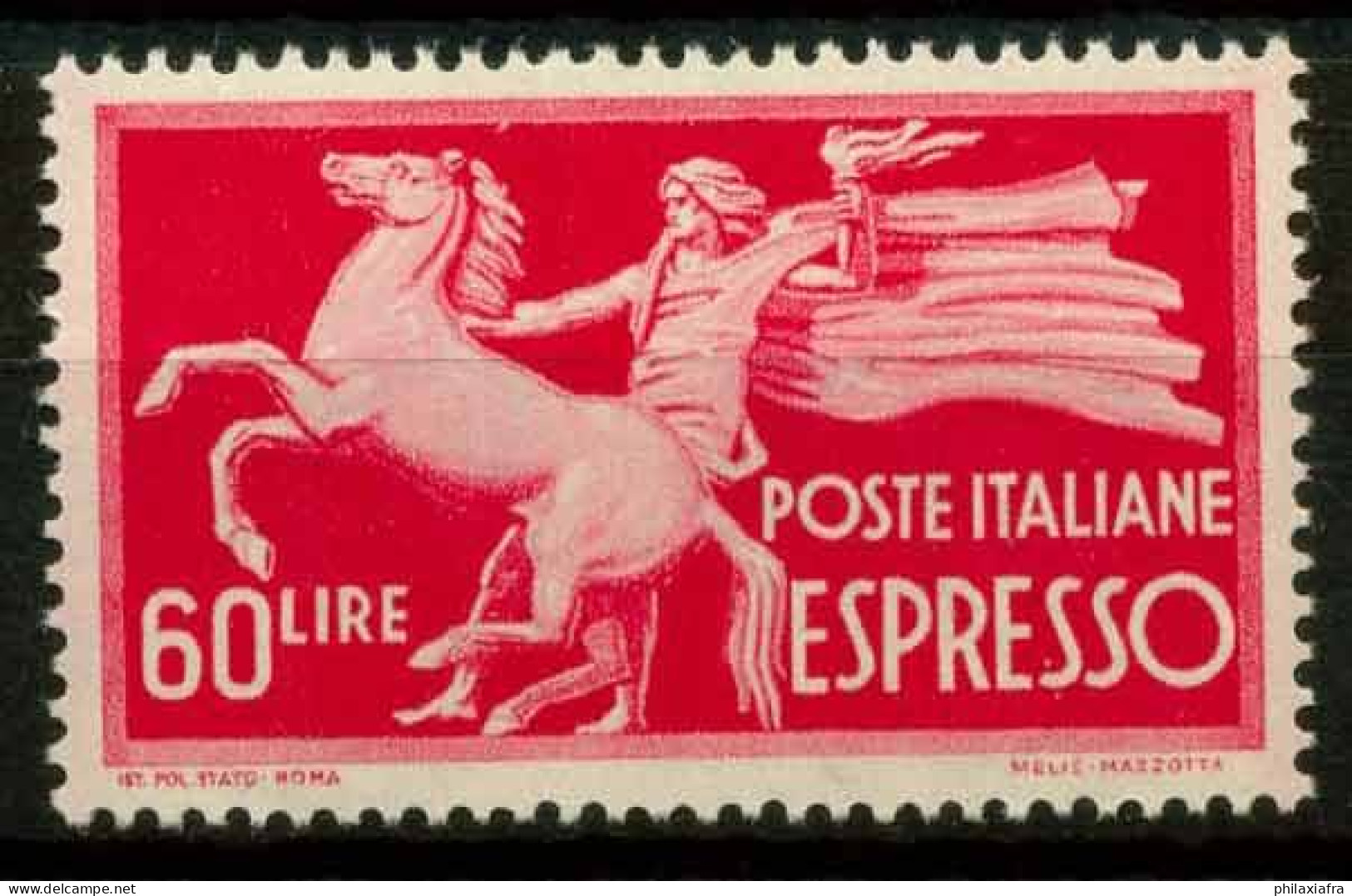 République D'Italie 1945 Sass. EX31 Neuf ** 100% 60 L.-démocratique - Correo Urgente/neumático