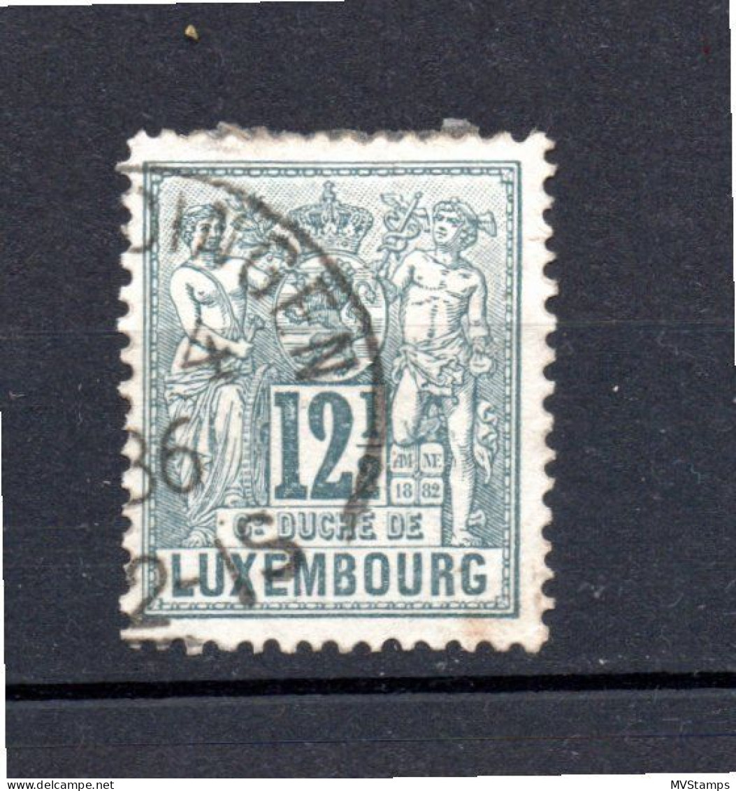 Luxemburg 1882 Freimarke 50 B Allegorien Gebraucht - 1882 Allegorie