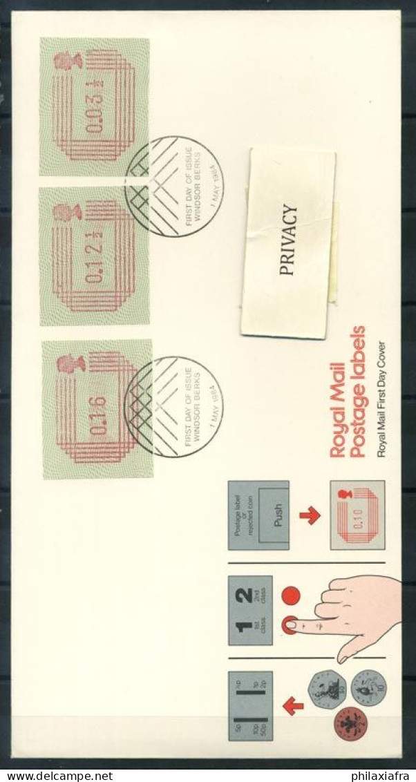 Grande-Bretagne 1984 Mi. 1 Premier Jour 100% -ATM- FDC. Premier Jour De L'émission Windsor BERKS. 1 Mai 1984 - Maschinenstempel (EMA)