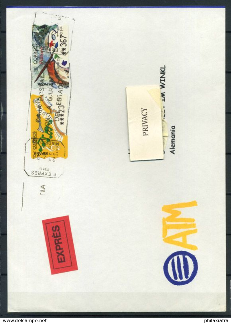 Espagne 1997 Mi. 17-18 Enveloppe 100% ATM Musique De Peinture Automatique - Maschinenstempel (EMA)